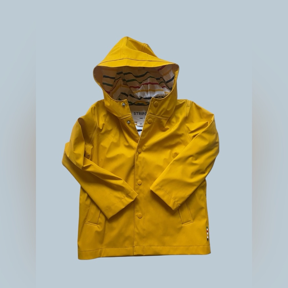 Hudson’s Bay Stripes Yellow Raincoat